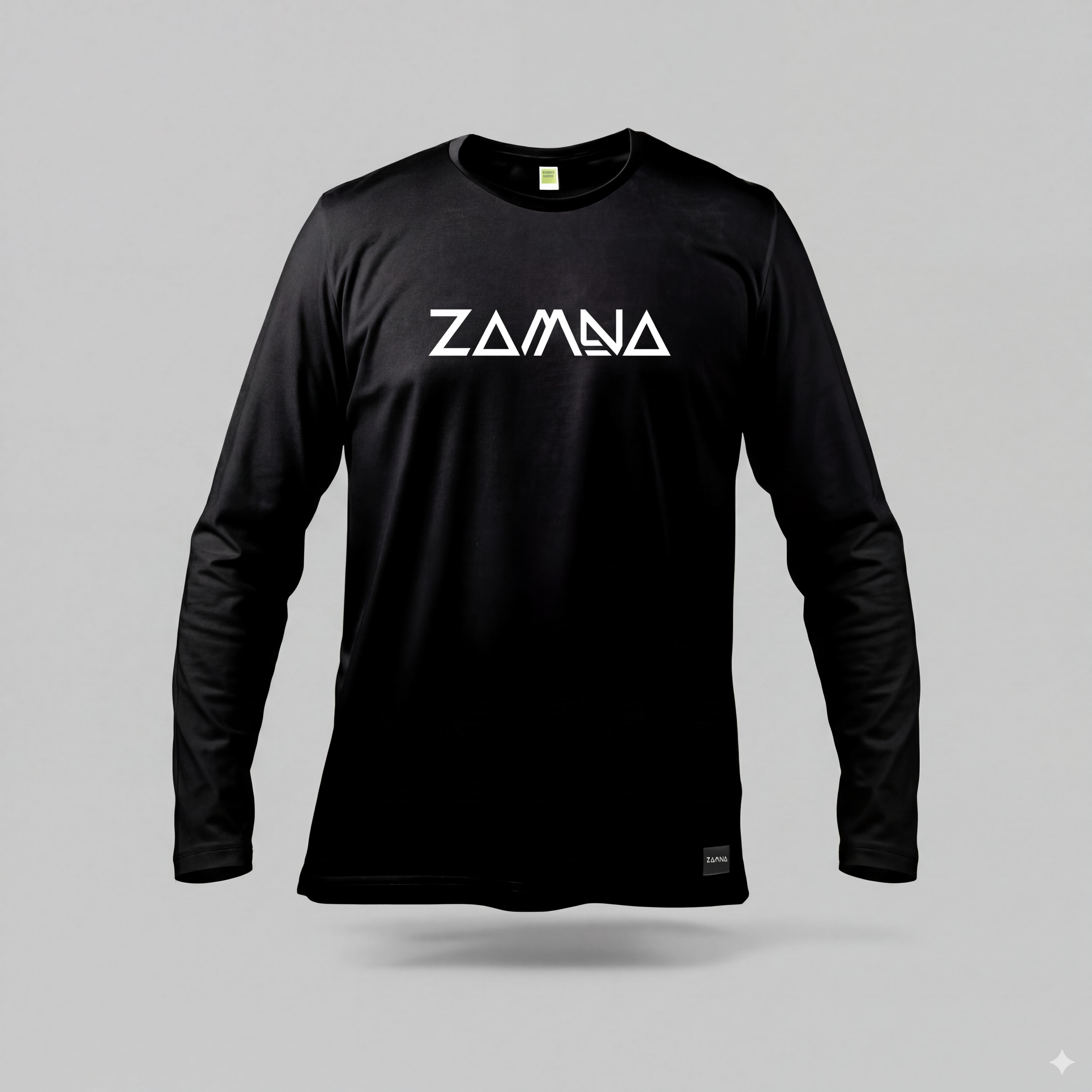 Zamna Club Tee — Core Logo (Manga Larga)